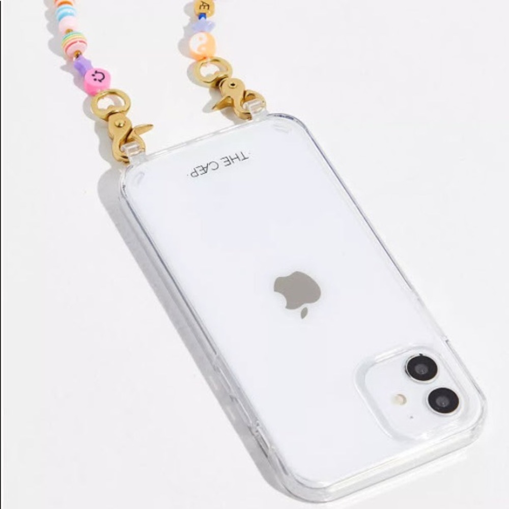 Dinghy for Free People clear iPhone case with charm strap size 12 / 12Pro